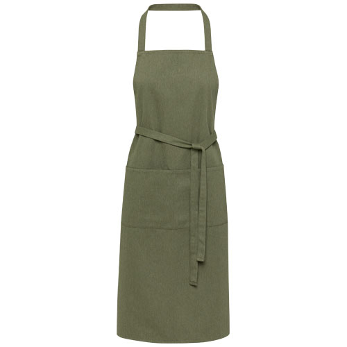 Tablier personnalisé en coton recyclé 240g Shara Vert 